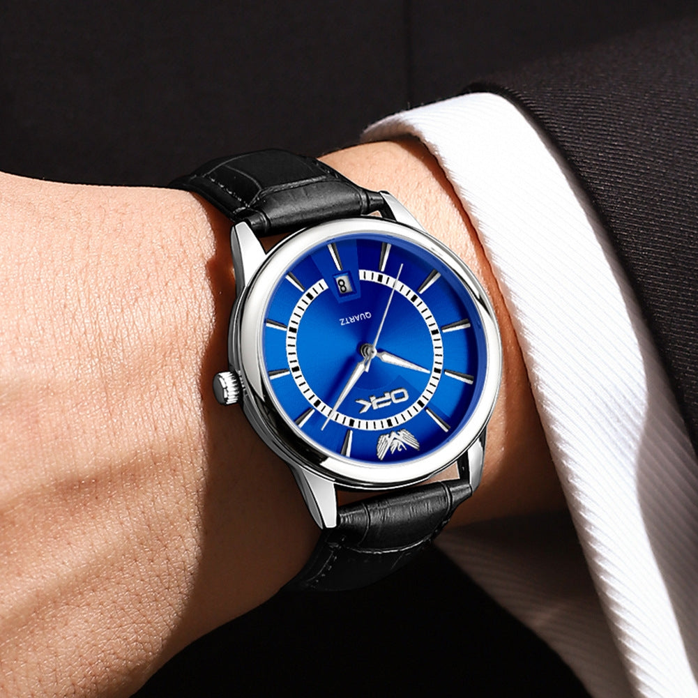 Single-calendar Waterproof Quartz Mens Watch