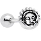 Celestial Romance Sun and Moon Barbell Tongue Ring
