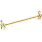 14G Clear CZ Gem Gold Tone Guitar Music Industrial Barbell 38mm