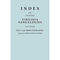 Index to Printed Virginia Genealogies, Including Key and Bibliography - Paperback