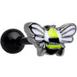 16G 1/4 Yellow Black Blissful Bumblebee Cartilage Tragus Earring