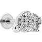 16G 5/16 Clear CZ Gem Lucky Elephant Labret Moroe Tragus