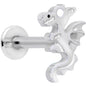 16G 5/16 Fantastic Dragon Internally Threaded Labret Tragus
