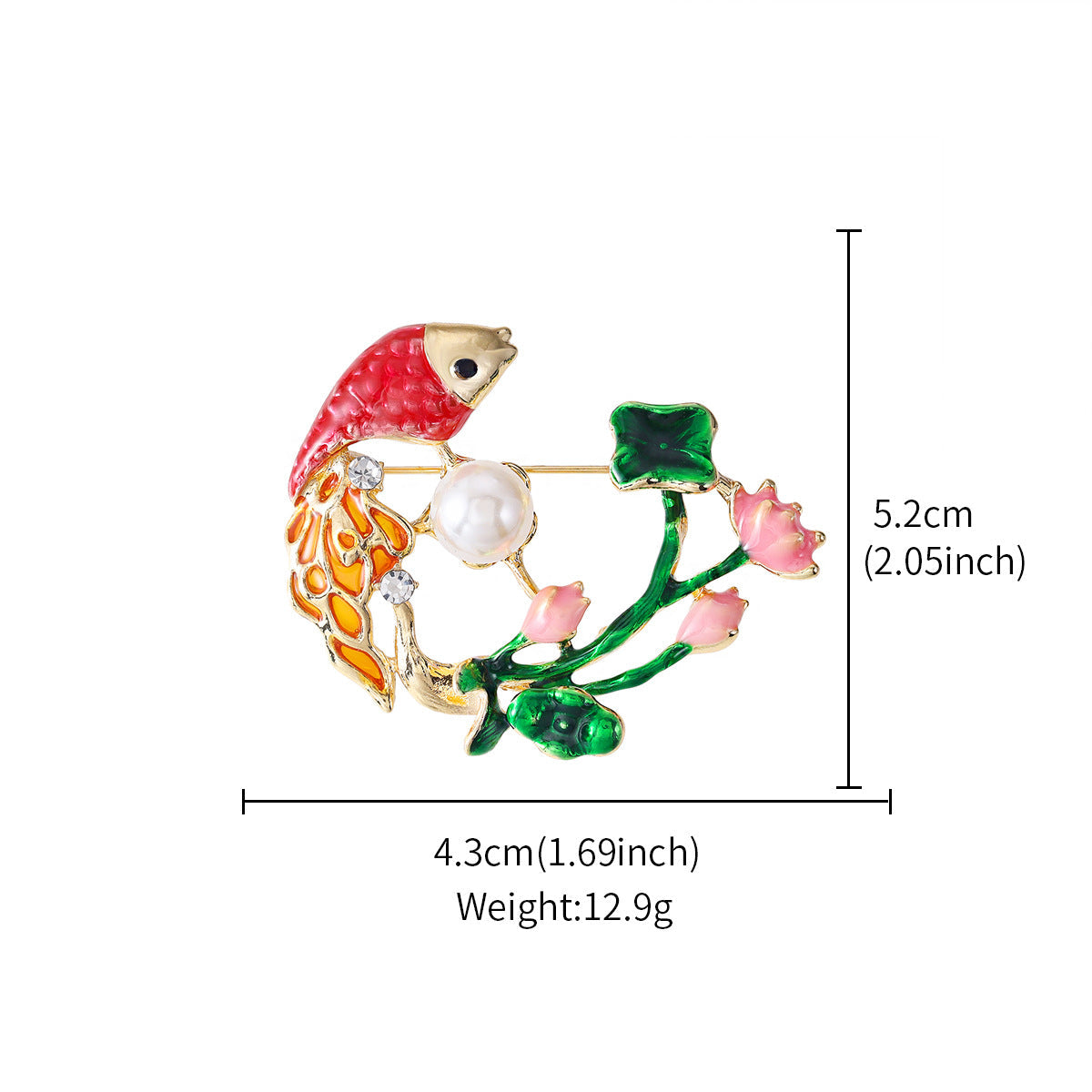 Enamel-dripped Lobster Brooch Accessory For Women