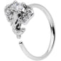 20G 5/16 Clear Gem Enticing Elephant Nose Hoop