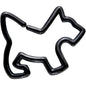 16G 5/16 Black PVD Sweet Scotty Dog Closure Ring