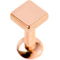 3/16 Gold Tone Rhombus Internally Threaded Daith Cartilage Tragus