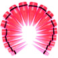 00G to 25mm Pink Acrylic Straight Taper Stretching Kit Set of 2