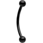 16G 1/2 Black Curved Barbell