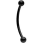 16G 9/16 Black Curved Barbell