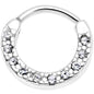 16G 5/16 Clear Gem Paved Cartilage Clicker