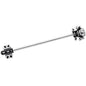 14G Renaissance Flair Industrial Barbell 38mm