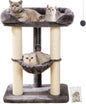 28-Inch Cat Tree for Large Cats | Window Perch, Hammock & Scratching Post
