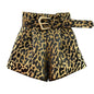 Fashion Leopard Print Suit Hot Pants