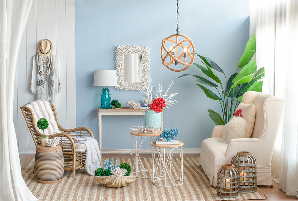 Chandelier 3-Light Farmhouse Rope Globe Hanging Adjustable Chain
