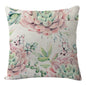 Flowers And Birds Flowers Flax Pillow Car And Sofa Cushion Lumbar Pillow