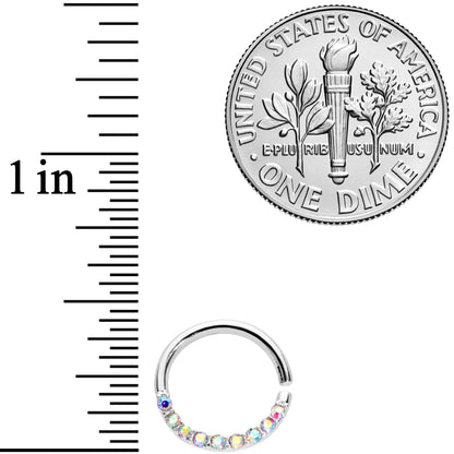 16G 5/16 Aurora Gem Simple Elegance Seamless Circular Ring