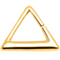 16G 5/16 Gold Tone Triangle Cartilage Tragus Daith