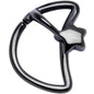 16G 5/16 Black Crescent Moon Shooting Star Closure Ring