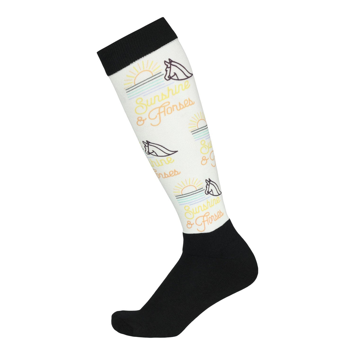 Dapplebay  Slick Boot Socks-Sunshine & Horses