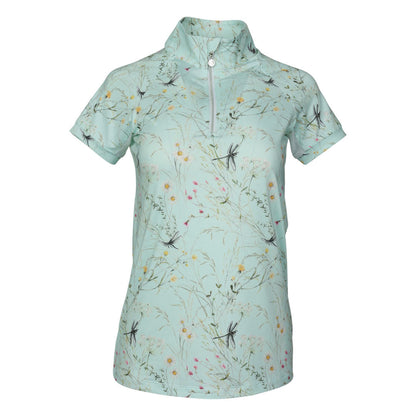 Dapplebay Dragonfly Meadow 1/4 Zip Riding Top - Short Sleeve
