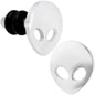 Steel Space Alien Single Flare Plug Set 14G to 2G