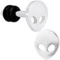 Steel Space Alien Single Flare Plug Set 14G to 2G