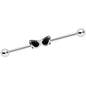 14G Clear Gem 50s Retro Summer Sunglasses Industrial Barbell 38mm