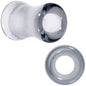 Translucent Black Glass Tunnel Plug Set 2G to 1 Inch