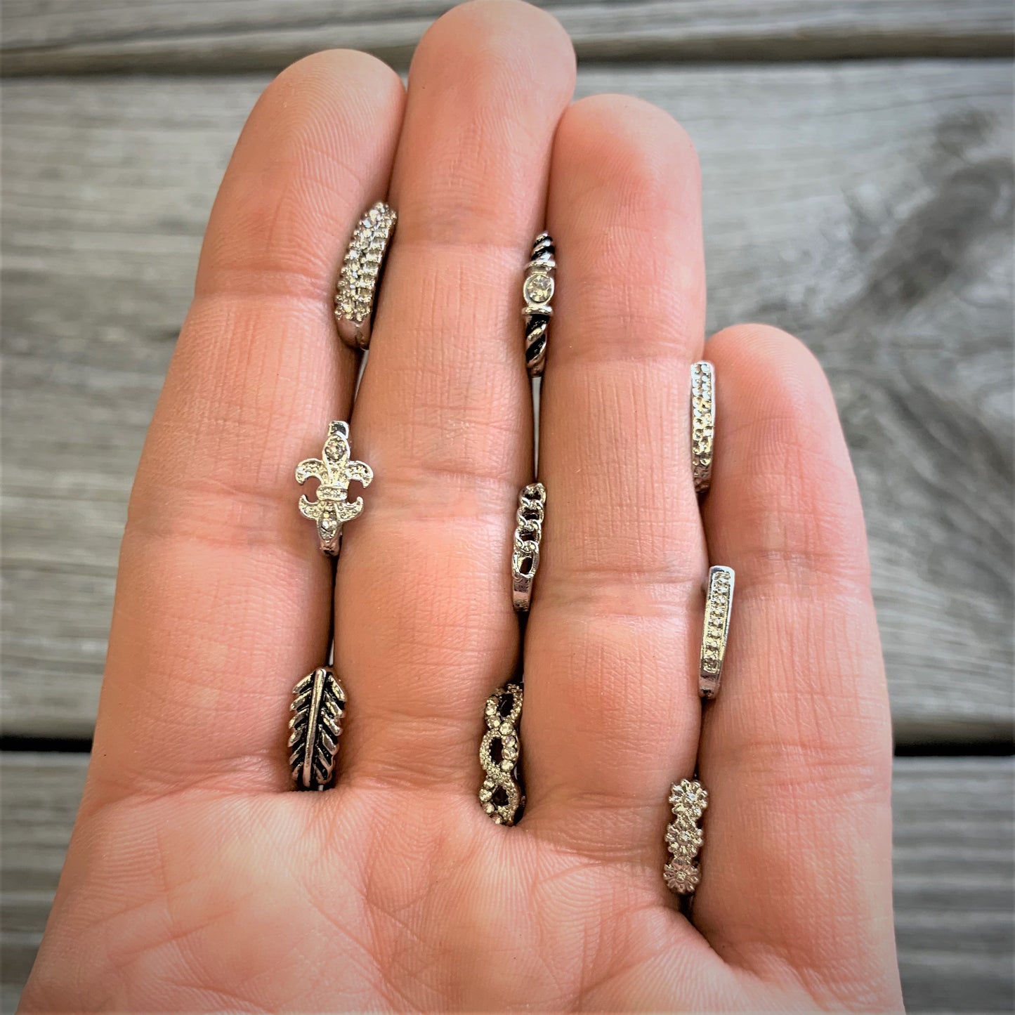 20G 3/8 Steel Chain Link Faux Hoop Nose Bone