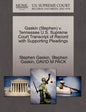 Gaskin (Stephen) V. Tennessee U.S. Supreme Court Transcript of Record with Supporting Pleadings - Paperback