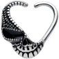 16G 3/8 Skull Halloween Right Heart Closure Ring