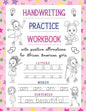 Handwriting Practice Workbook: With Positive Affirmations For African American Girls: Trace Print Letters, Words & Sentences: For Little Black Brown - Paperback
