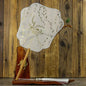 Translucent Silk Chinese Round Hand Fan, Floral Design