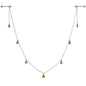 14G 5/8 Orange Pumpkin Patch Halloween Dangle Nipple Chain