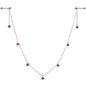 14G 5/8 Red Monster Fang Halloween Dangle Nipple Chain