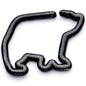 16G 5/16 Black Polar Bear Closure Ring