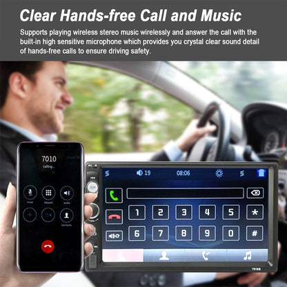 7-Inch Touchscreen Car Stereo with Bluetooth & Backup Camera