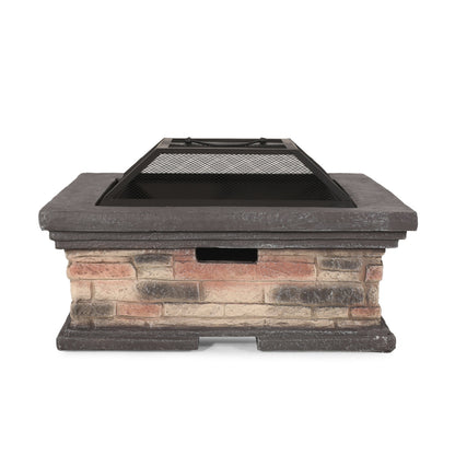 MGO 29" SQUARE WOOD BURNING FIRE PIT