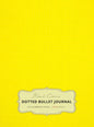 Large 8.5 x 11 Dotted Bullet Journal (Yellow #6) Hardcover - 245 Numbered Pages - Hardcover