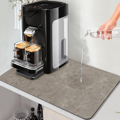 Simple Solid Color New Style Diatomaceous Earth Coffee Machine Mat