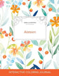 Adult Coloring Journal: Alateen (Animal Illustrations, Springtime Floral) - Paperback