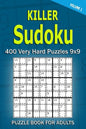 Killer Sudoku Puzzle Book for Adults: 400 Very Hard Puzzles 9x9 (Volume1) - Paperback