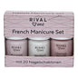 Rival Loves Me French Manicure Kit - Complete DIY Nail Care Set with 20 Nail Guides