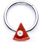 16G 3/8 Pumpkin Pie Thanksgiving Holiday Hinged Segment Ring