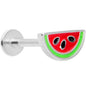 16G 5/16 Green Red Juicy Watermelon Labret Monroe Tragus
