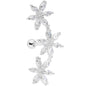 16G 1/4 Clear CZ Gem Tri Flower Cartilage
