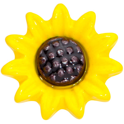 16G 1/4 Yellow Sunflower Cartilage Tragus Earring
