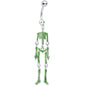 Green Hinged Halloween Skeleton Dangle Belly Ring