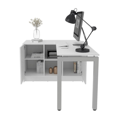 Rotable Desk 72-Inch Wide or Compact, Adjustable Workstation Two Directions